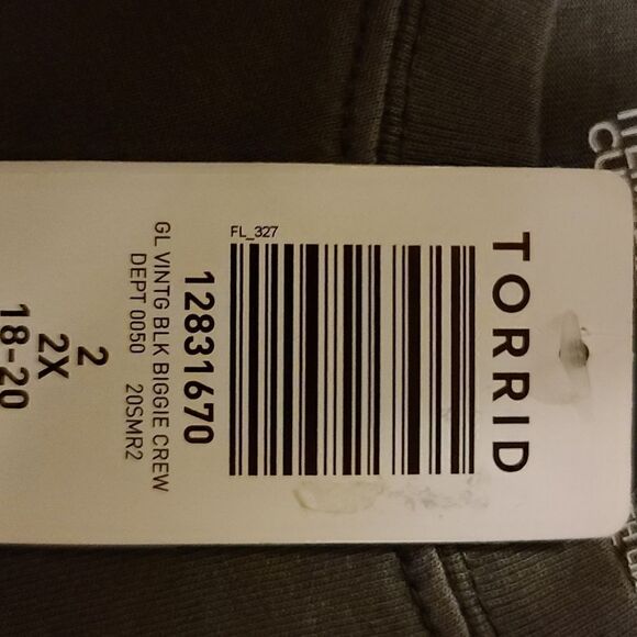 2X 18W 20W Notorious Biggie Smalls Pop Art Tee Torrid Grey Raw Hem 90s Hip Hop - Picture 6 of 7